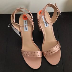 Chunky heels with ankle strap